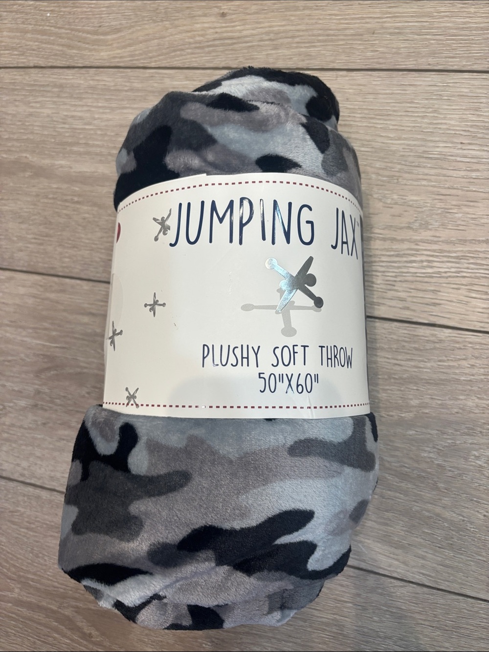 New! Jumping Jax camo blanket